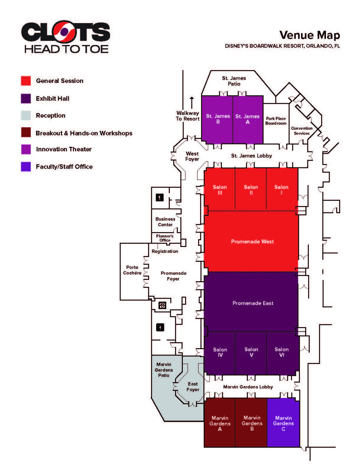 CLOTS VENUE MAP