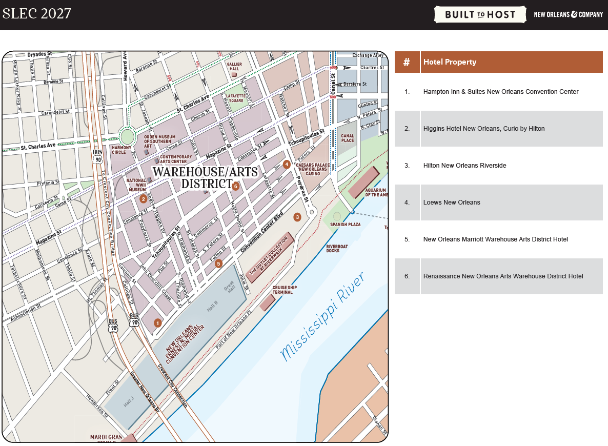 Map of Hotels